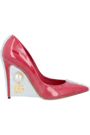 Dolce & Gabbana Femme, Chaussures, Rouge, Taille: 36 EU Escarpins en Cuir avec Perles