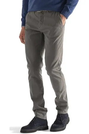 HARMONT&BLAINE Homme, Pantalons, Gris, Taille: M Pantalon chino slim en coton