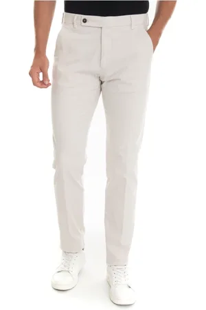 Berwich Homme, Pantalons, , Taille: S Pantalon Chino Slim Fit avec Doublure Imprimé Carreaux