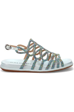 Alma en Pena Femme, Chaussures, Multicolore, Taille: 39 EU Sandales Bleu Clair Élégantes Confortables