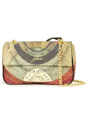 Gattinoni Femme, Sacs, Multicolore, Taille: ONE Size Planetarium Flap BW Chain PVC Classic Noir