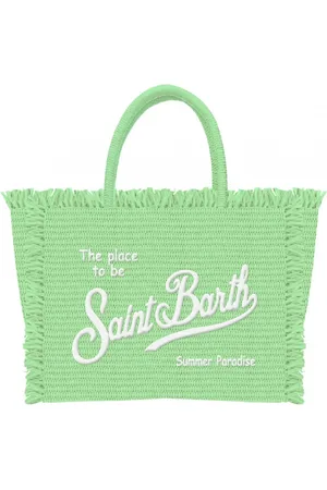 MC2 SAINT BARTH Femme, Sacs, Vert, Taille: ONE Size Sac Vanity Paille Plage Loisirs