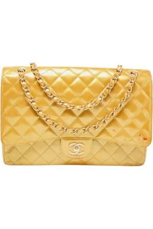 CHANEL Femme, Pre-owned, Jaune, Taille: ONE Size Pre-owned Cuir sacs-chanel