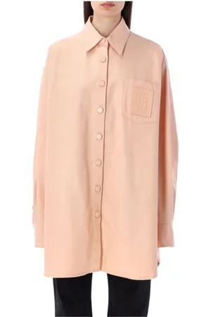 RAF SIMONS Femme, Blouses et Chemises, Rose, Taille: 38 FR Chemise Oversize en Denim