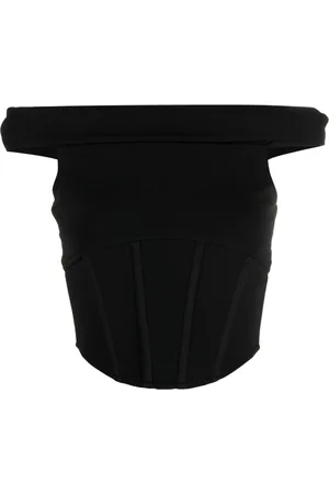 MISBHV Femme, Tops, Noir, Taille: 38 FR Corset Noir Style Bustier