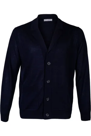 Paolo Pecora Homme, Pulls, Bleu, Taille: M Cardigans Élégants pour Hommes