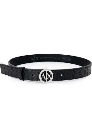 Armani Exchange Femme, Accessoires, Noir, Taille: 80 CM Ceinture Femme Élégante Collection Printemps/Été
