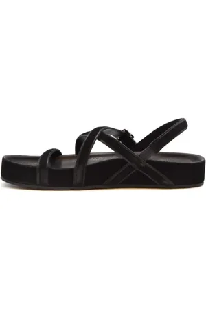 Pedro Garcia Femme, Chaussures, Noir, Taille: 36 EU Sandales en Daim Noir