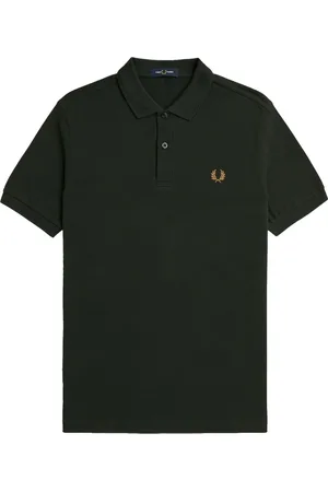 Fred Perry Homme, Tops, Vert, Taille: S Polo Slim Fit Vert Nuit