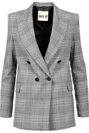 ANIYE BY Femme, Vestes, Gris, Taille: 42 FR Blazer Élégant en Polyester à Double Boutonnage