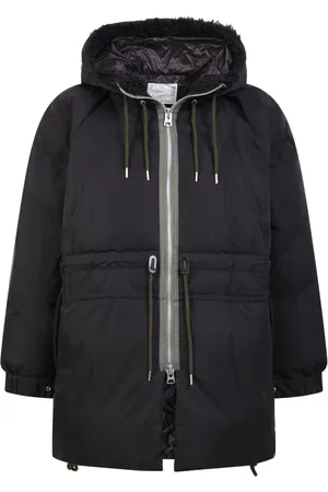 SACAI Homme, Vestes, Noir, Taille: M Doudoune Noire avec Capuche