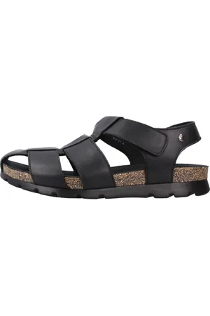 Panama Jack Homme, Chaussures, Noir, Taille: 42 EU Sandales plates à velcro pour hommes