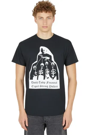 DTF.NYC Homme, Tops, Noir, Taille: M Tulip Mania Bezos T-Shirt