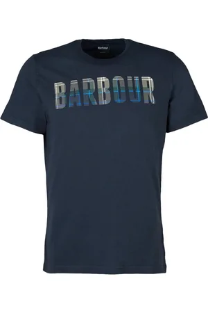 Barbour Homme, Tops, Bleu, Taille: 2XL T-shirt Navy Tartan Graphique