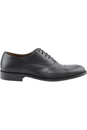 MARCO FERRETTI Homme, Chaussures, Noir, Taille: 40 EU Chaussures Francesina en Veau Noir
