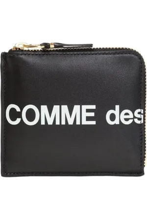Comme des Garçons Femme, Accessoires, Noir, Taille: ONE Size Portefeuille avec Logo et Fermeture Éclair