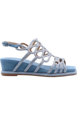Alma en Pena Femme, Chaussures, Bleu, Taille: 37 EU Sandales plates pour femmes