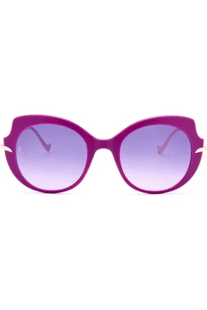 CAROLINE ABRAM Homme, Accessoires, Violet, Taille: ONE Size Violet Fait Main Nylon Métal Lunettes