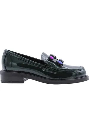 Brù Milano Femme, Chaussures, Vert, Taille: 37 EU Mocassins intemporels Victoria