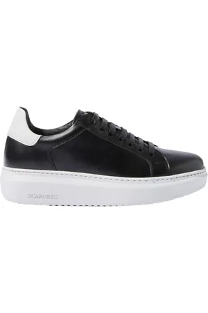 Scarosso Femme, Chaussures, Noir, Taille: 39 1/2 EU Baskets en Cuir Noir