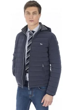 HARMONT&BLAINE Homme, Vestes, Bleu, Taille: XL Doudoune Matelassée pour Homme