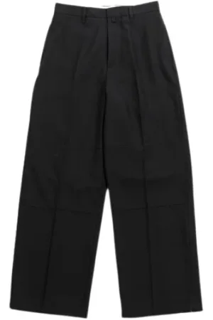 AMBUSH Homme, Pantalons, Noir, Taille: S Pantalon en Laine Noir Coupe Droite