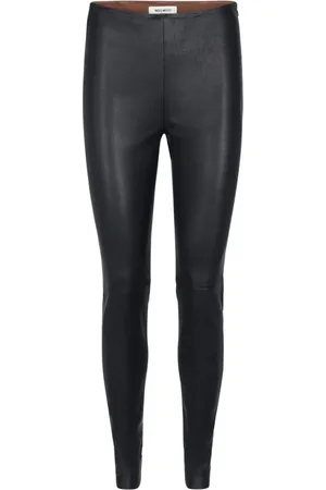 Mos Mosh Femme, Pantalons, Noir, Taille: 38 FR Leggings en Cuir Stretch