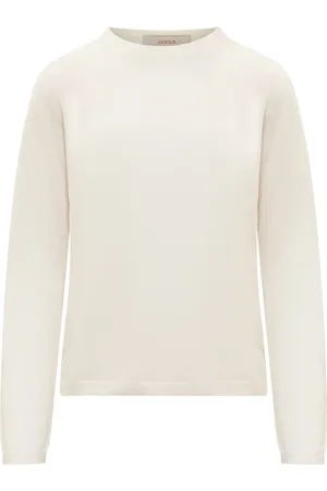 Jucca Femme, Pulls, Blanc, Taille: 42 FR Pull Blanc à Col Rond
