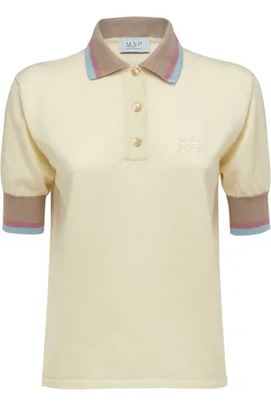 MVP Wardrobe Femme, Tops, Multicolore, Taille: 40 FR Polo Tricoté à Rayures