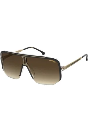 Carrera Unisex, Accessoires, Jaune, Taille: ONE Size Lunettes de Soleil Noir Or avec Verres Marron