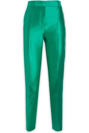 Alberta Ferretti Femme, Pantalons, Vert, Taille: 36 FR Chinos élégants pour femmes modernes
