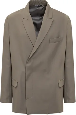 COSTUMEIN Homme, Vestes, Gris, Taille: S Blazer Gris à Double Boutonnage