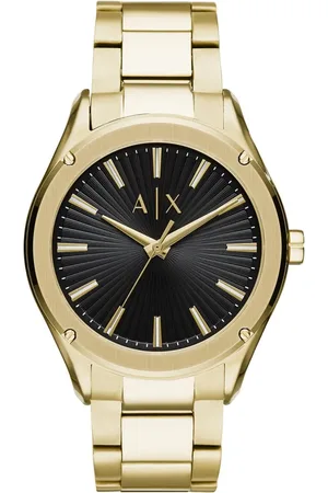 Armani Exchange Homme, Accessoires, Jaune, Taille: ONE Size Montre Élégante pour Homme avec Fonction Date
