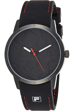 Fila Homme, Accessoires, Noir, Taille: ONE Size Iconic Everywhere Montre Homme Noire