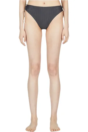 ZIAH Femme, Maillots de bain, Gris, Taille: 36 FR Bas de Bikini à Rayures à