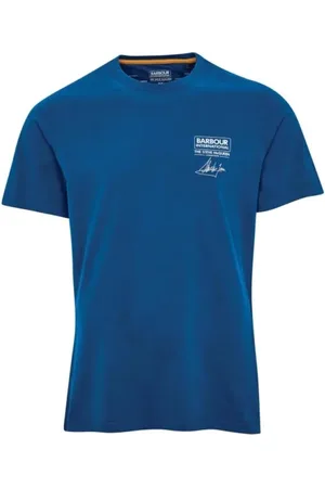 Barbour Homme, Tops, Bleu, Taille: L T-shirt Signature Steve McQueen