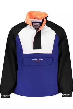 Tommy Hilfiger Homme, Vestes, Bleu, Taille: L Veste Bleue en Polyamide avec Broderie