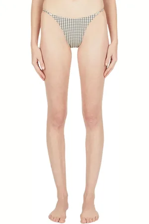 ZIAH Femme, Maillots de bain, Gris, Taille: 40 FR Bas de Bikini Rio à Carreaux
