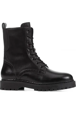 Geox Femme, Chaussures, Noir, Taille: 37 EU Bottines Noires à Lacets pour Femmes