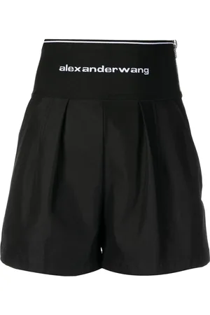 Alexander Wang Femme, Shorts, Noir, Taille: 34 FR Shorts Safari à Logo Taille Noir