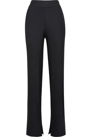 MVP Wardrobe Femme, Pantalons, Noir, Taille: 36 FR Pantalon taille haute coupe palazzo