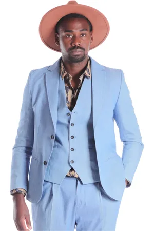 D.A. Daniele Alessandrini Homme, Vestes, Bleu, Taille: L Veste Homme Élégante Upgrade
