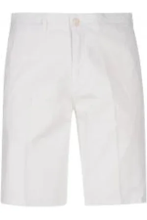 HARMONT&BLAINE Homme, Shorts, Blanc, Taille: 2XL Casual Bermuda Twill Cotton Shorts