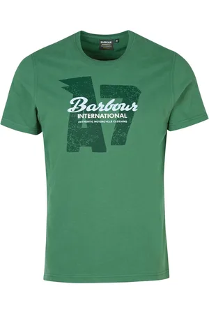 Barbour Homme, Tops, Vert, Taille: XL T-shirt à impression graphique Racing
