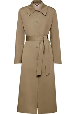MVP Wardrobe Femme, Manteaux, Brun, Taille: 40 FR Trench Oversize avec Bretelles