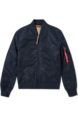 Alpha Industries Homme, Vestes, Bleu, Taille: M Blouson de Vol Vintage Fit Bleu