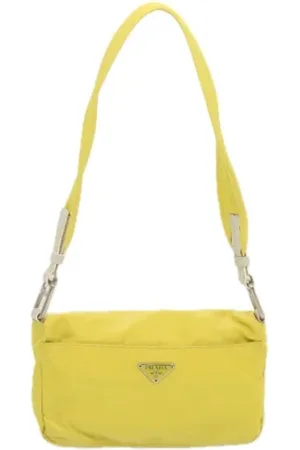 Prada Femme, Pre-owned, Jaune, Taille: ONE Size Pre-owned Tissu sacs-prada