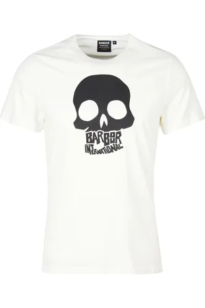 Barbour Homme, Tops, Blanc, Taille: M T-shirt à impression graphique