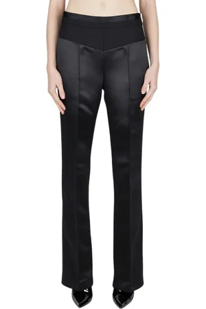 Helmut Lang Femme, Pantalons, Noir, Taille: 40 FR Satin Tuxedo Pantalon