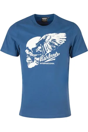 Barbour Homme, Tops, Bleu, Taille: M T-shirt à impression graphique